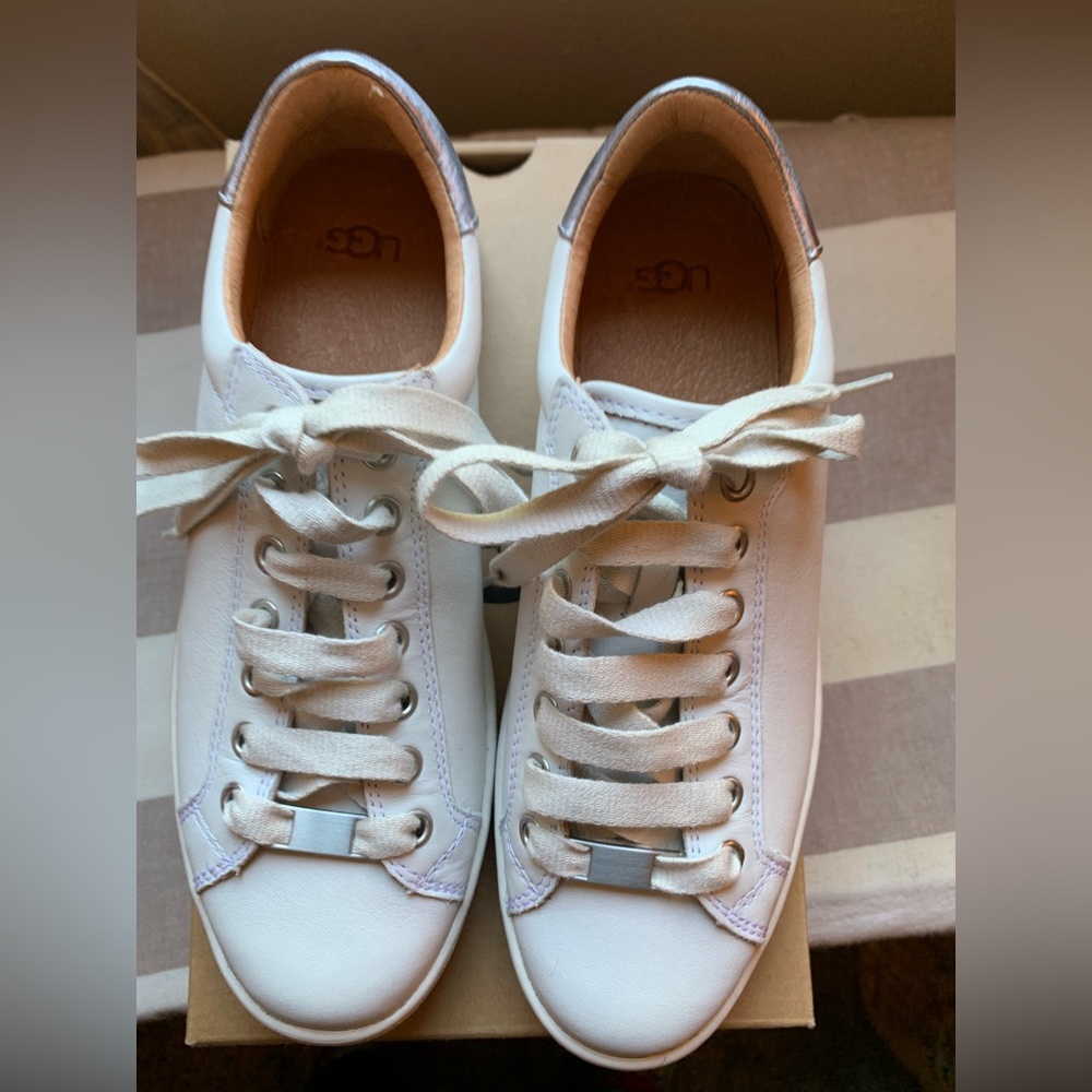 NIB UGG Women’s Milo Leather Sneaker SZ 8 White